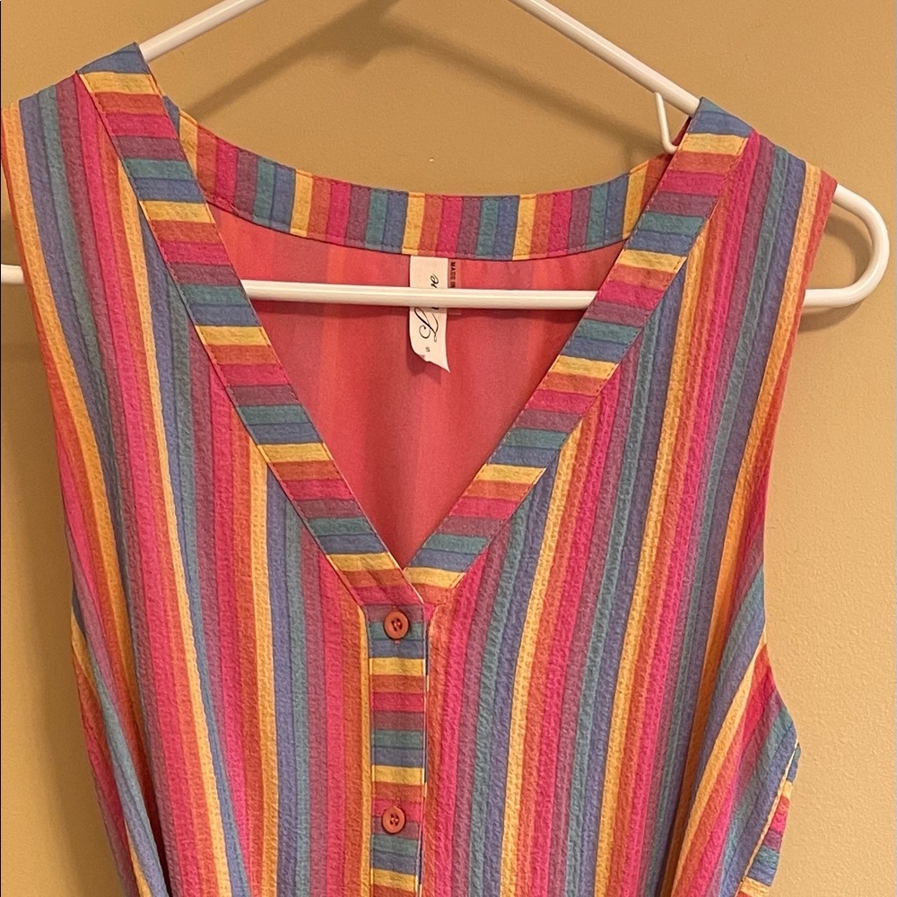 Adorable dress with fabric belt